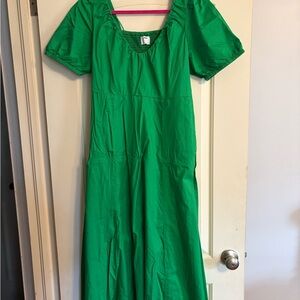 Old Navy Vibrant Green Maxi Dress